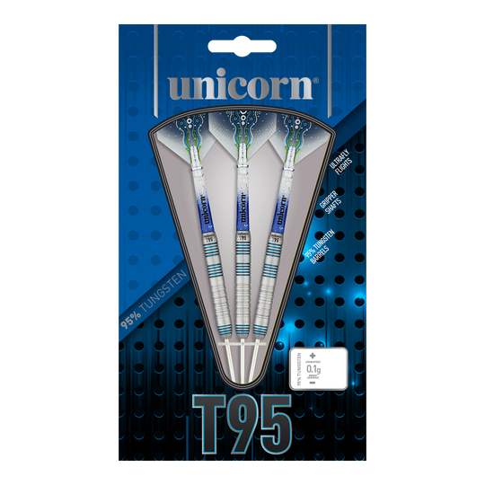 Rzutki stalowe Unicorn T95 Core XL Blue Style 2 - 23g