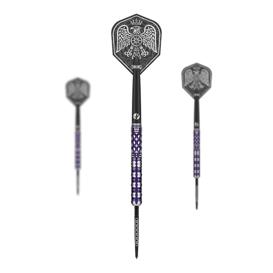 Lotki Shot Goths Visara Turbo Point Steel Darts - 23g Auf dem Bild sind die Shot Goths Visara Turbo Point Steeldarts - 23g als Set zu sehen. Sie eignen sich ideal für ambitionierte Steeldartspieler.