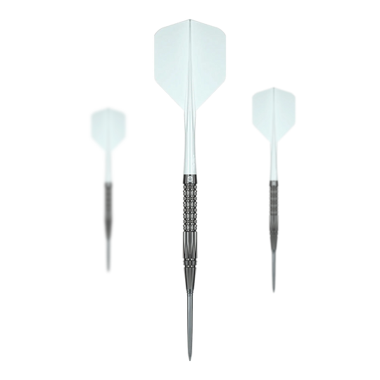 Stalowe lotki Caliburn Prisma P2 - 20,5 g Dieses Bild zeigt das Set der Caliburn Prisma P2 Steeldarts mit einem Gewicht von 20,5g. Die Steeldarts sind für das Dartspiel geeignet.