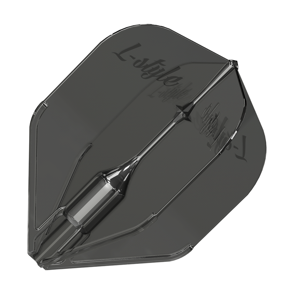 Loty Fantom L3EZ w stylu L, przezroczyste, czarne Dies ist ein L-Style Fantom L3EZ Flight in klar-schwarzer Farbe. Das Flight hat eine glatte, transparente Oberfläche mit dem Logo "L-Style" darauf.